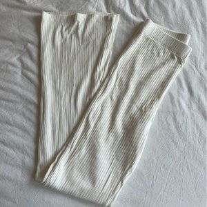 LNA laurel ribbed pant - white